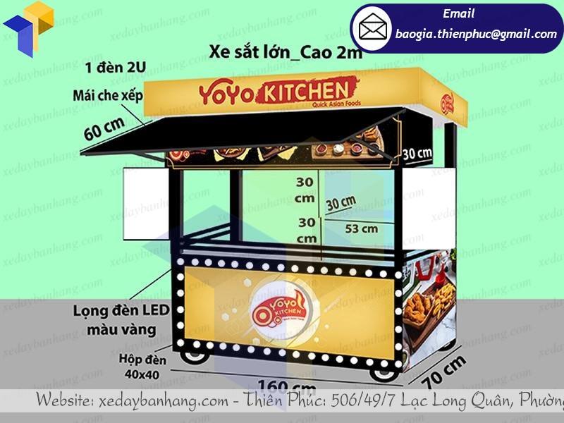 xe bán gà rán lưu động xe bán gà rán lưu động