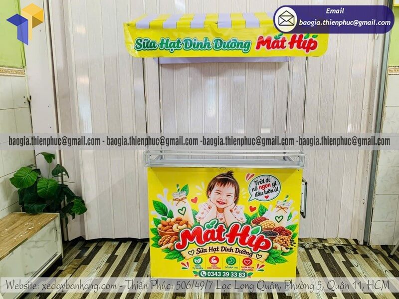 xe bán sữa hạt dinh dưỡng