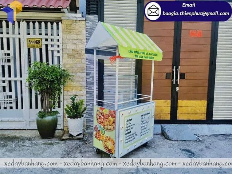 đặt làm Xe bán đồ ăn vặt Hàn Quốc