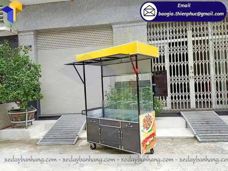 đặt làm xe bán xiên que tự chọn