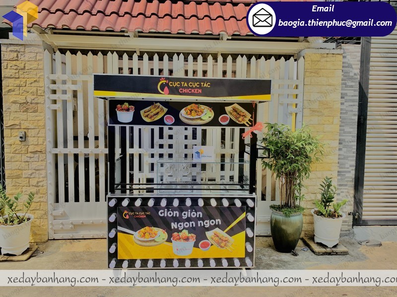 đóng xe inox bán gà rán giá rẻ đóng xe inox bán gà rán giá rẻ