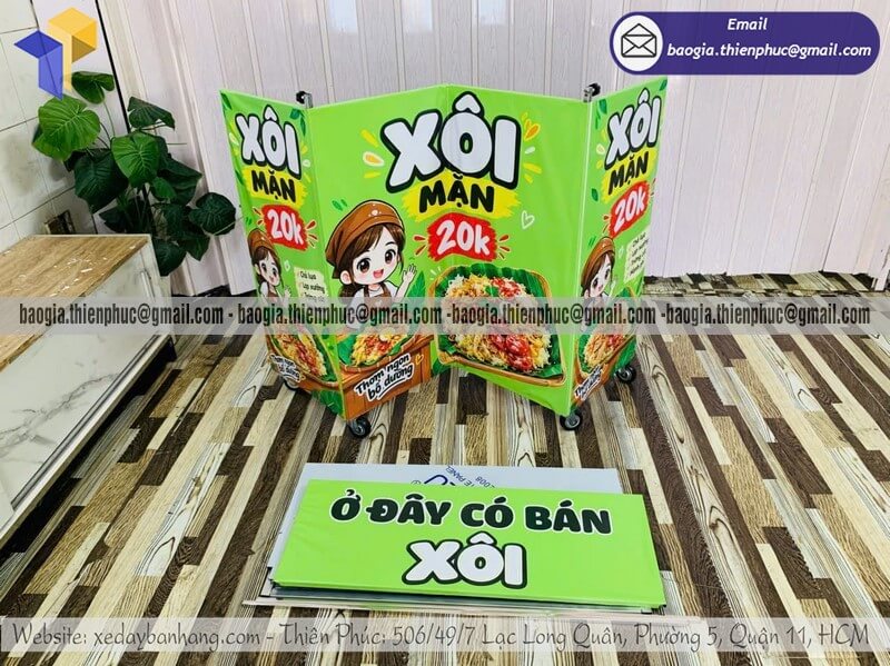 quầy bán đồ ăn nhỏ gọn