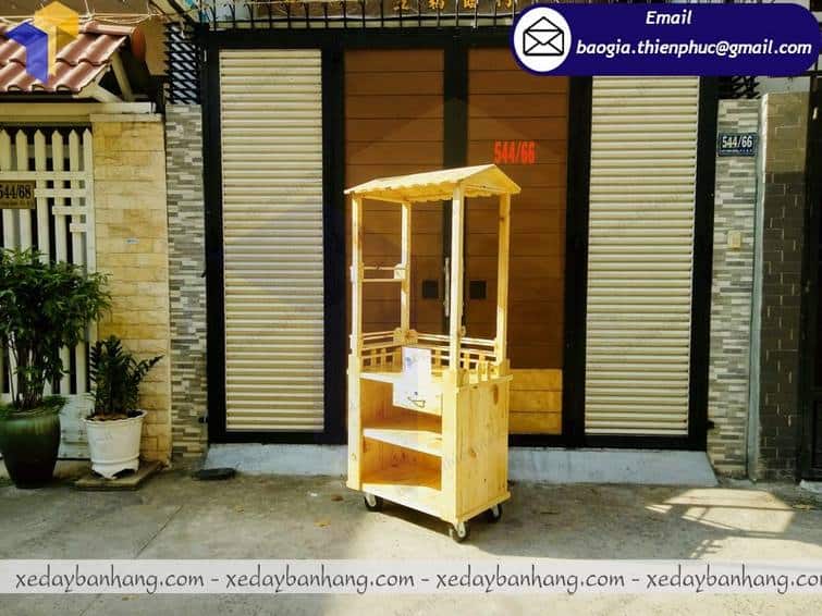 gia công xe bán xiên que ăn vặt