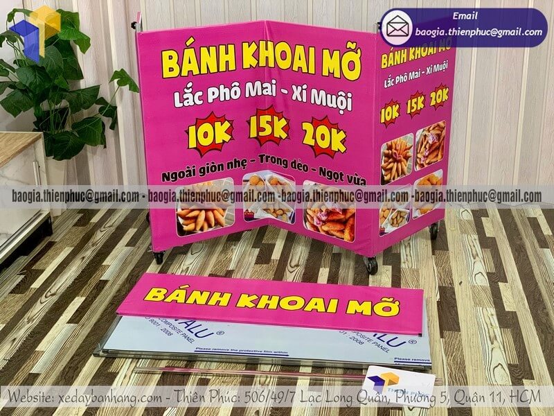 mẫu xe bán bánh khoai mỡ đẹp