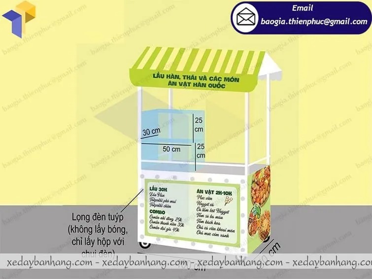 hình ảnh Xe bán đồ ăn vặt Hàn Quốc