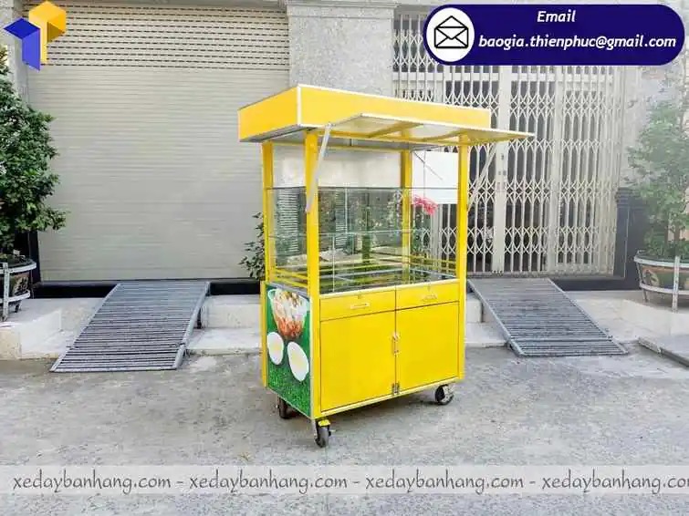 mẫu xe bán đồ ăn vặt lề đường  đẹp