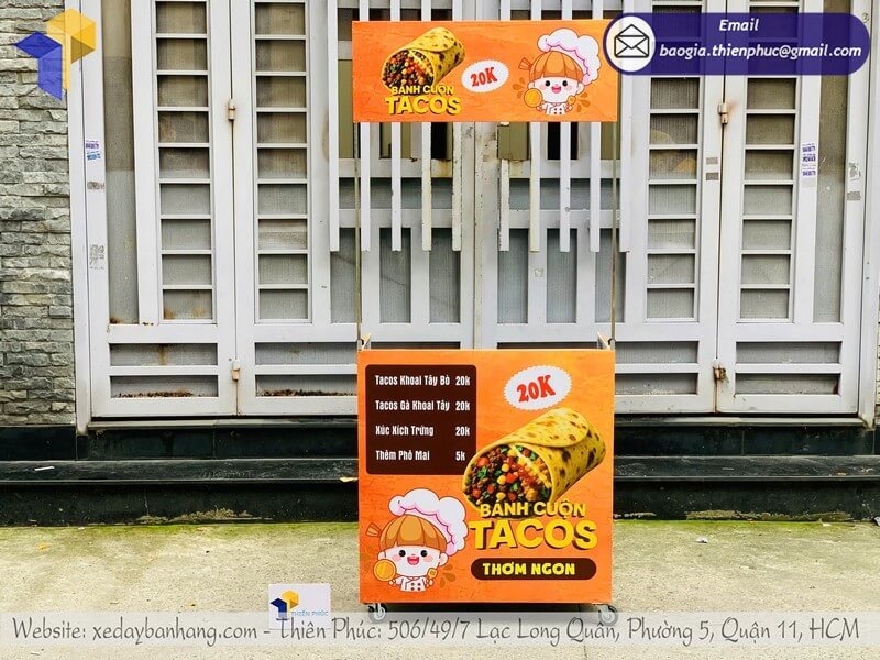 xe bán bánh tacos xe bán bánh tacos