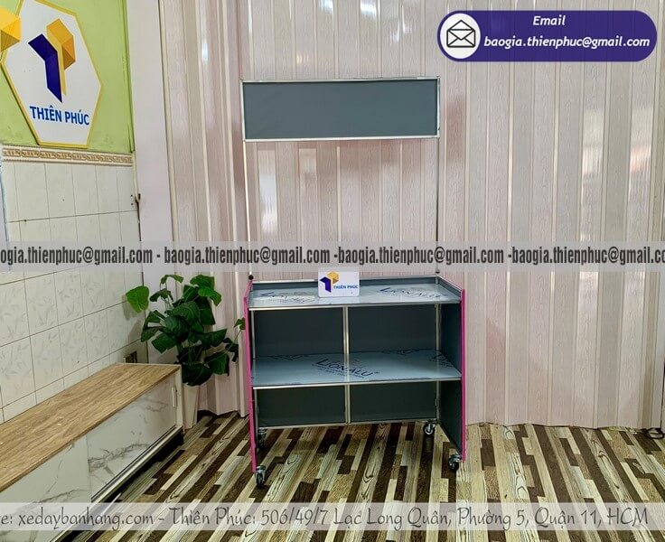 xe bán bánh khoai mỡ gấp gọn