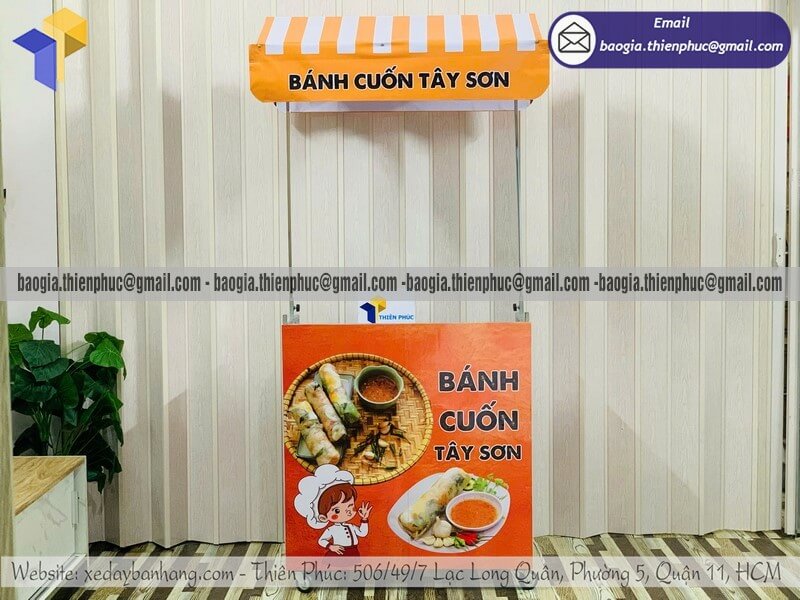 xe bán bánh cuốn