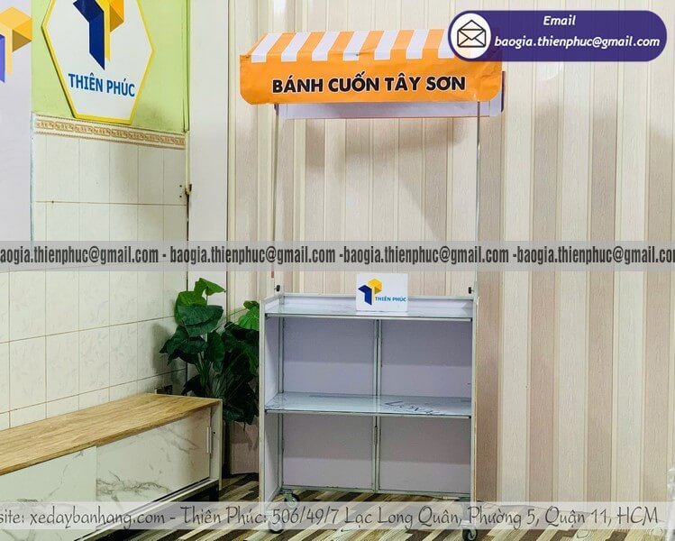 xe bán bánh cuốn di động