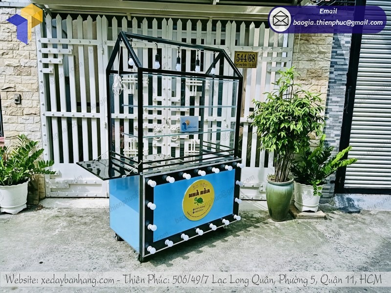 thiết kế tủ cá viên chiên đẹp