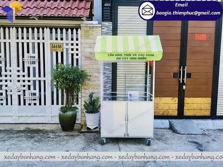 thiết kế Xe bán đồ ăn vặt Hàn Quốc