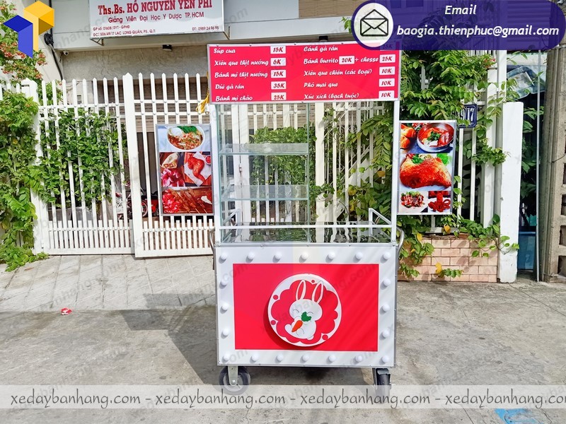 Quầy bán xiên que nướng giá rẻ Quầy bán xiên que nướng lưu động