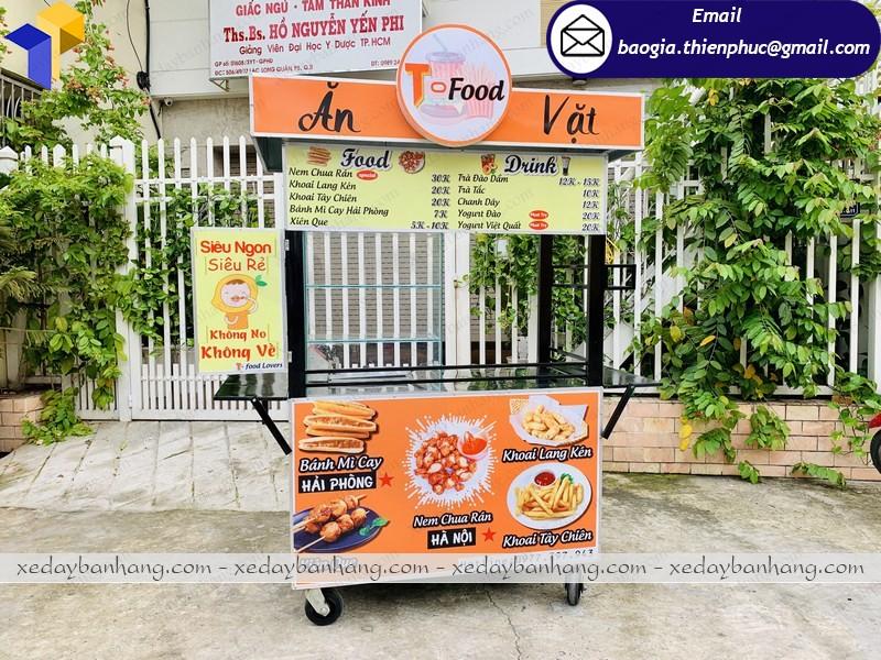 Tủ bán đồ ăn vặt lưu động Tủ bán đồ ăn vặt sài gòn