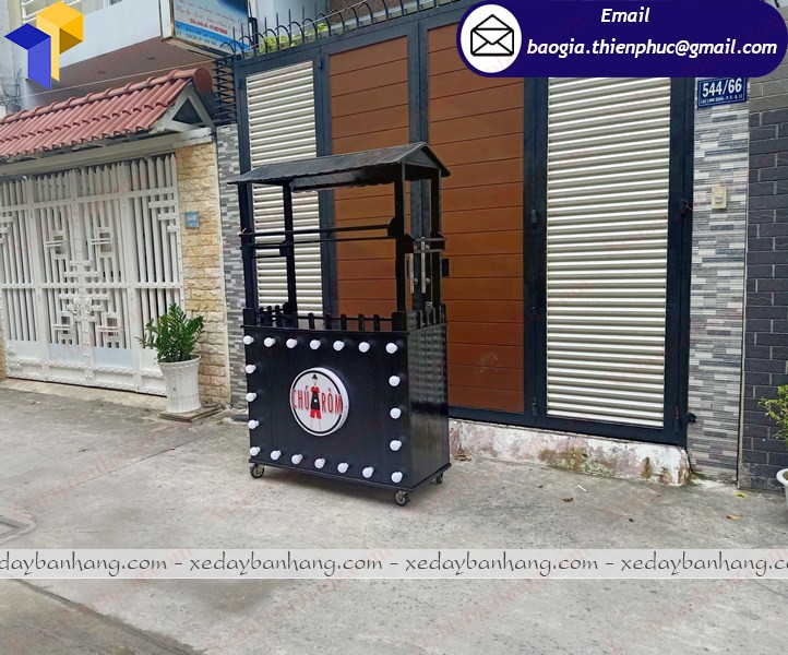 Tủ gỗ bán đồ ăn vặt đường phố đẹp Tủ gỗ bán đồ ăn vặt đường phố hcm