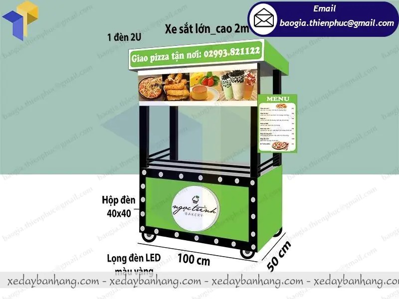 tủ inox bán xiên que