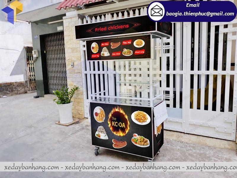 tủ trưng bày xiên que bằng sắt