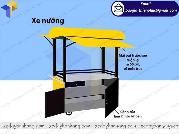 tủ trưng bày xiên que giá bao nhiêu