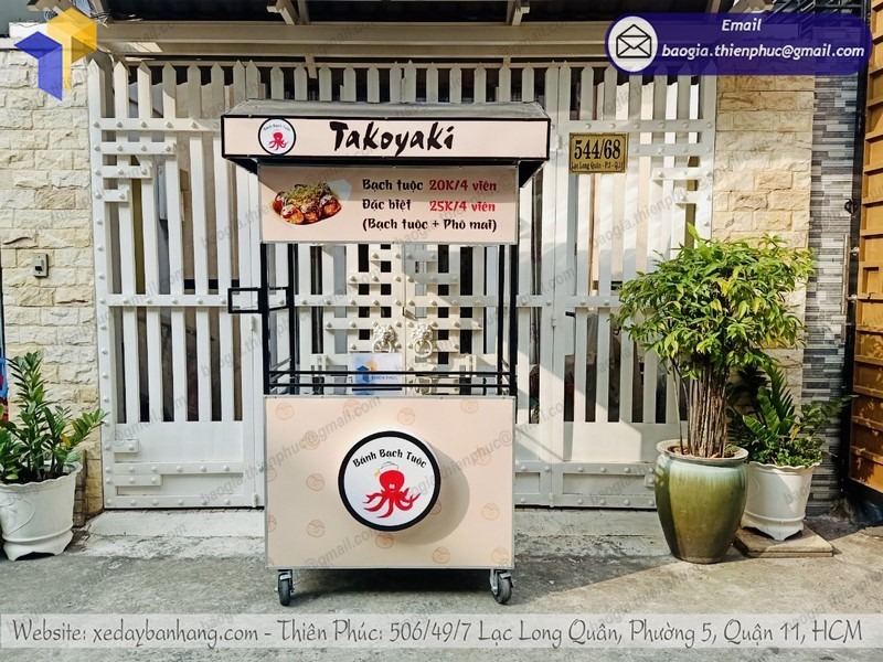 xe bán bánh bạch tuộc xe bán bánh bạch tuộc