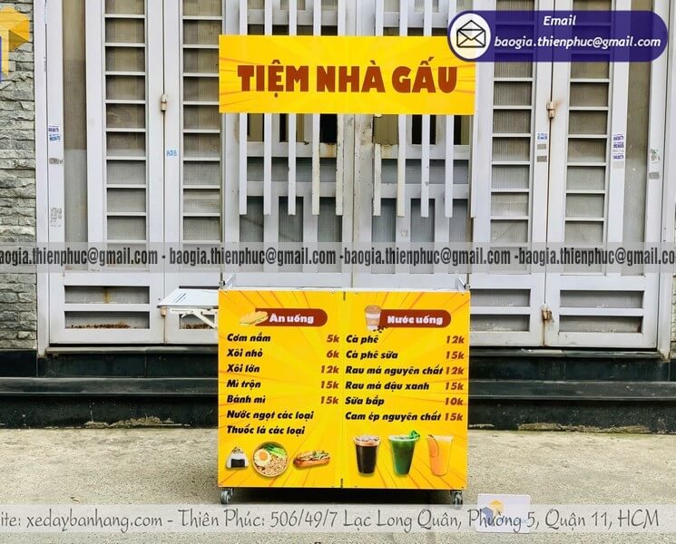 xe đẩy bán hàng giá rẻ