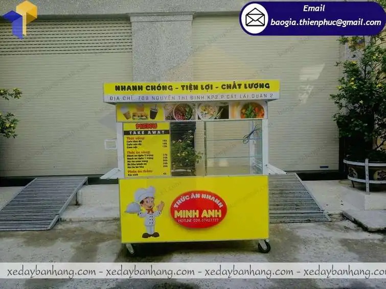xe bán đồ ăn nhanh di động xe bán đồ ăn nhanh di động