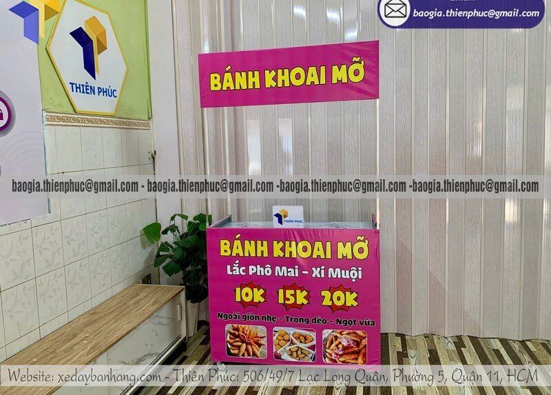 xe bán bánh khoai mỡ