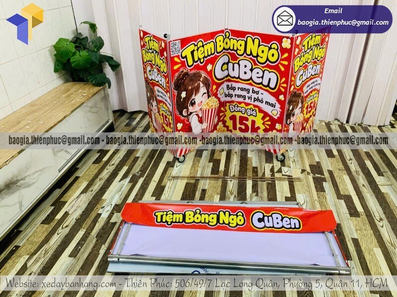 quầy bán bỏng ngô di động