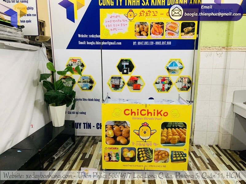 xe bán đồ ăn vặt hàn quốc