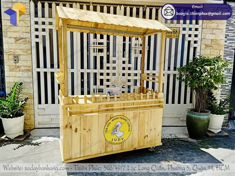 xe bán trà sữa cá viên giá rẻ