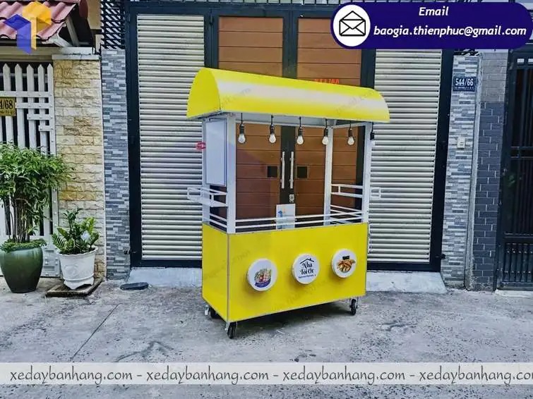 xe bán xiên que nướng vỉa hè giá rẻ