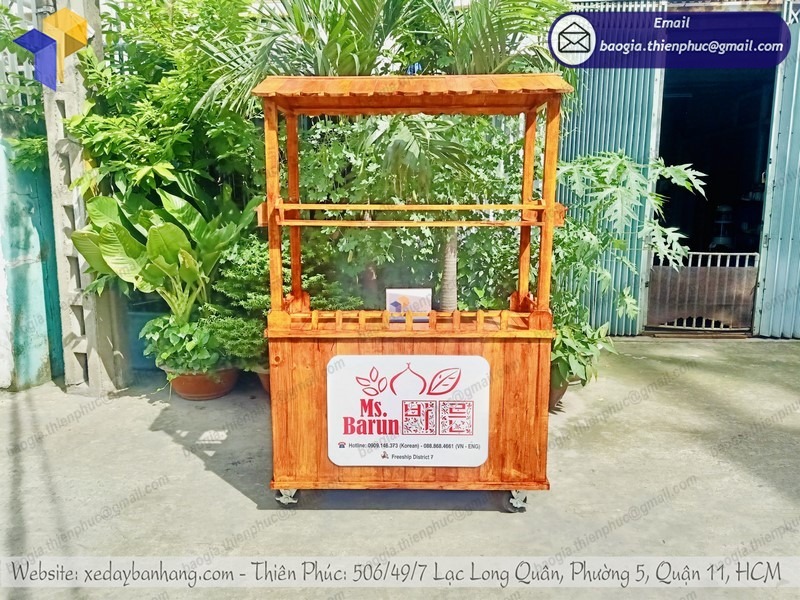 xe cá viên chiên bằng gỗ xe cá viên chiên bằng gỗ