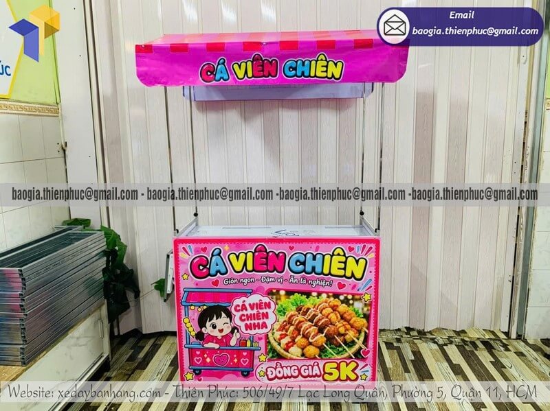 xe cá viên chiên lưu động xe cá viên chiên lưu động