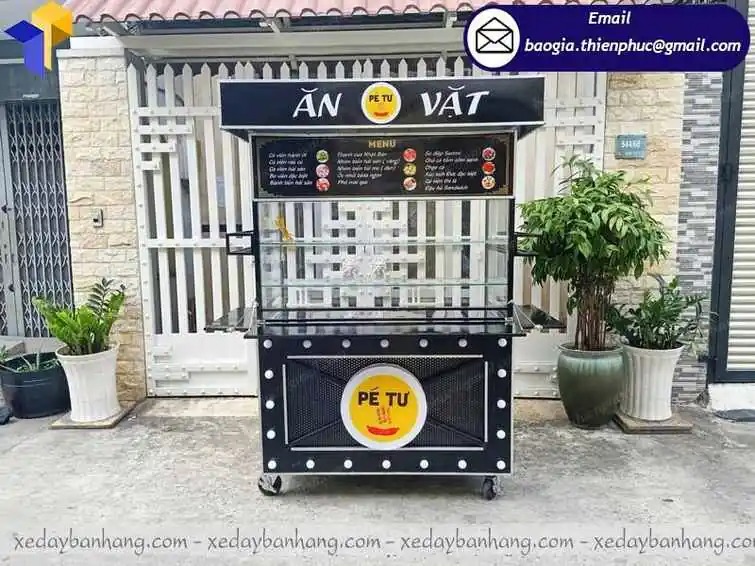 xe đẩy bán cá viên chiên xe đẩy bán cá viên chiên