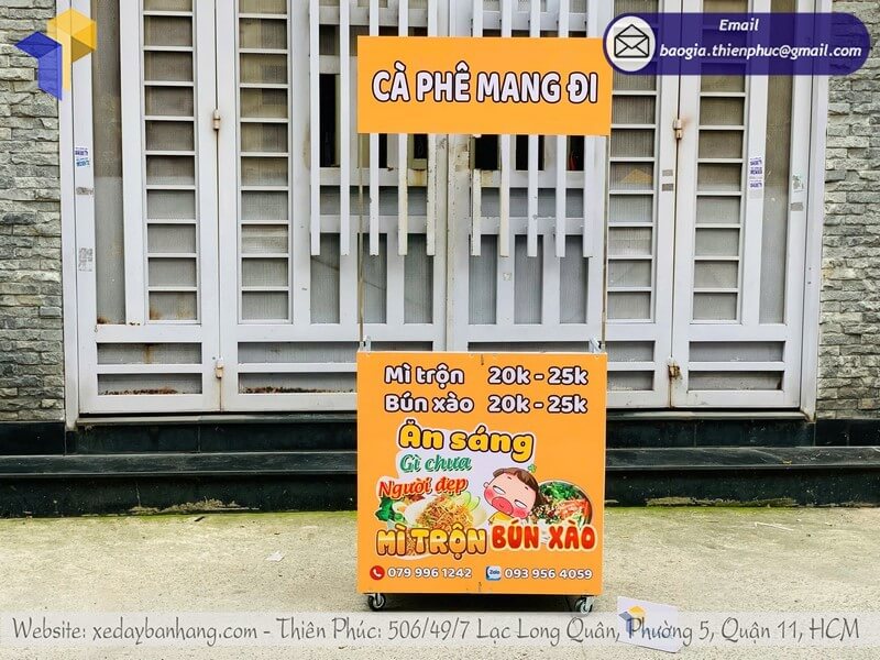 xe đẩy bán đồ ăn sáng xe đẩy bán đồ ăn sáng