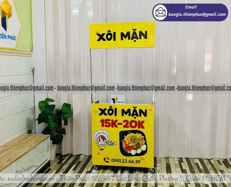 xe đẩy bán xôi