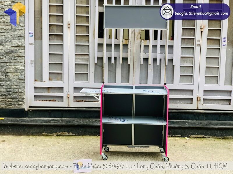 xe đẩy bán đồ ăn mini