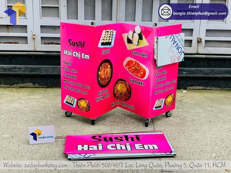 xe đẩy đồ ăn lưu động