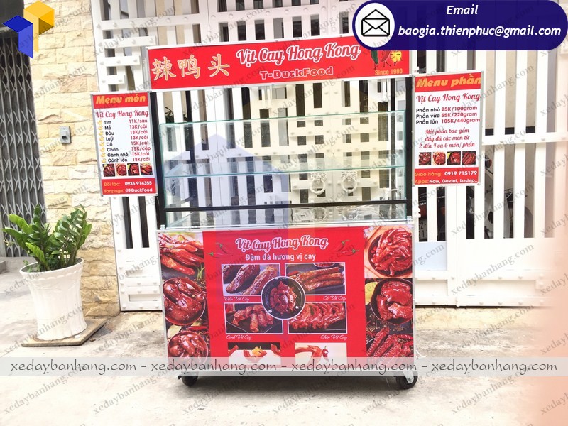 xe đẩy bán thức ăn nhanh