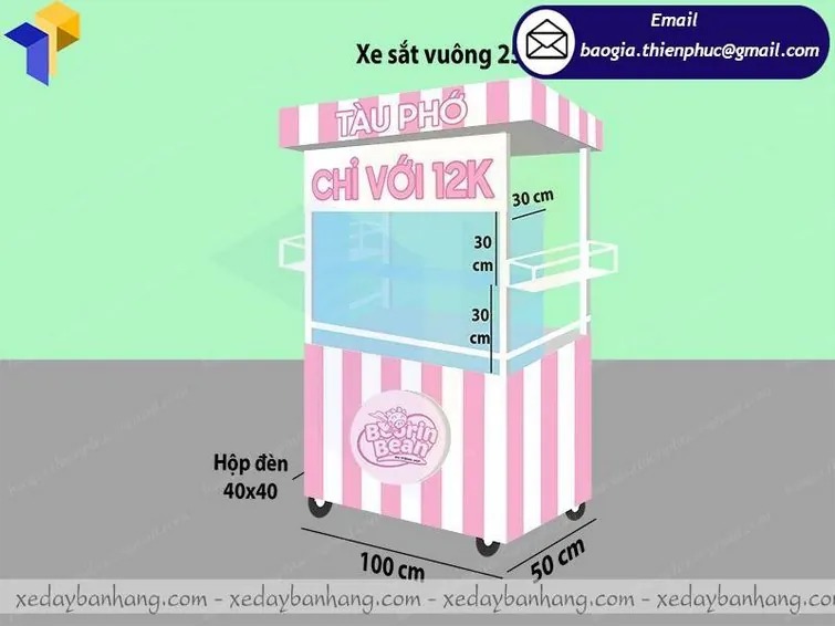 xưởng đóng xe bán tàu hủ đá vỉa hè